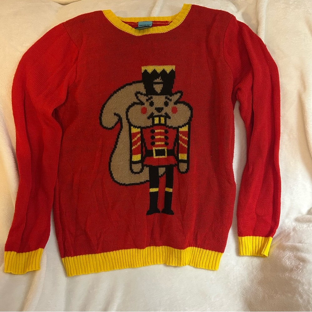 Norther Pole Women’s Squirrel as The Nutcracker Ugly Christmas Sweater Size Med